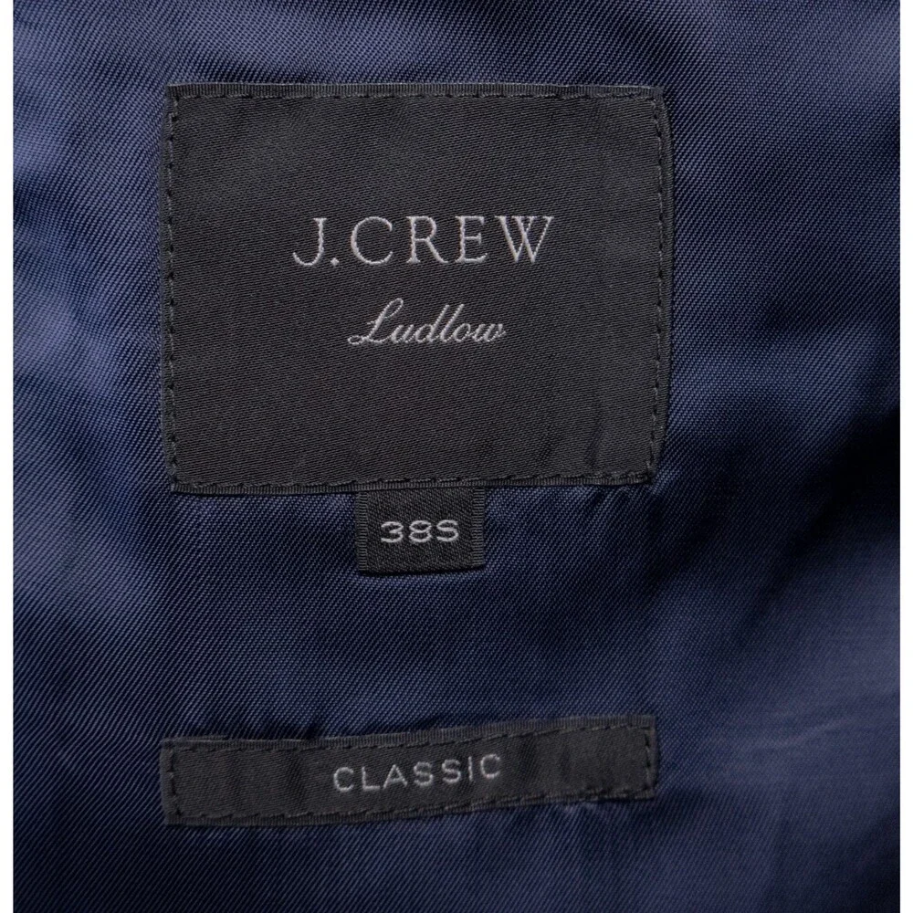 J.Crew Ludlow Tollegno 1900 Sz 38S 3D Wool Sport Coat Gray Two Button Jacket